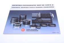   LEICA R CLOSE UP PICTURES ORIGINAL PRODUCT GUIDE BROCHURE DUTCH 120