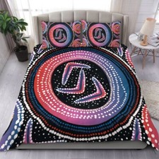 AU Indigenous Boomerang Art Bedding Set/Duvet Set Single/Double size