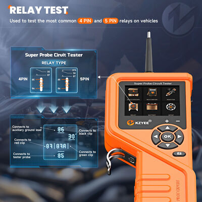 KZYEE KM601 PowerScan Circuit Test Tools 12V 24V Electrical System Tester