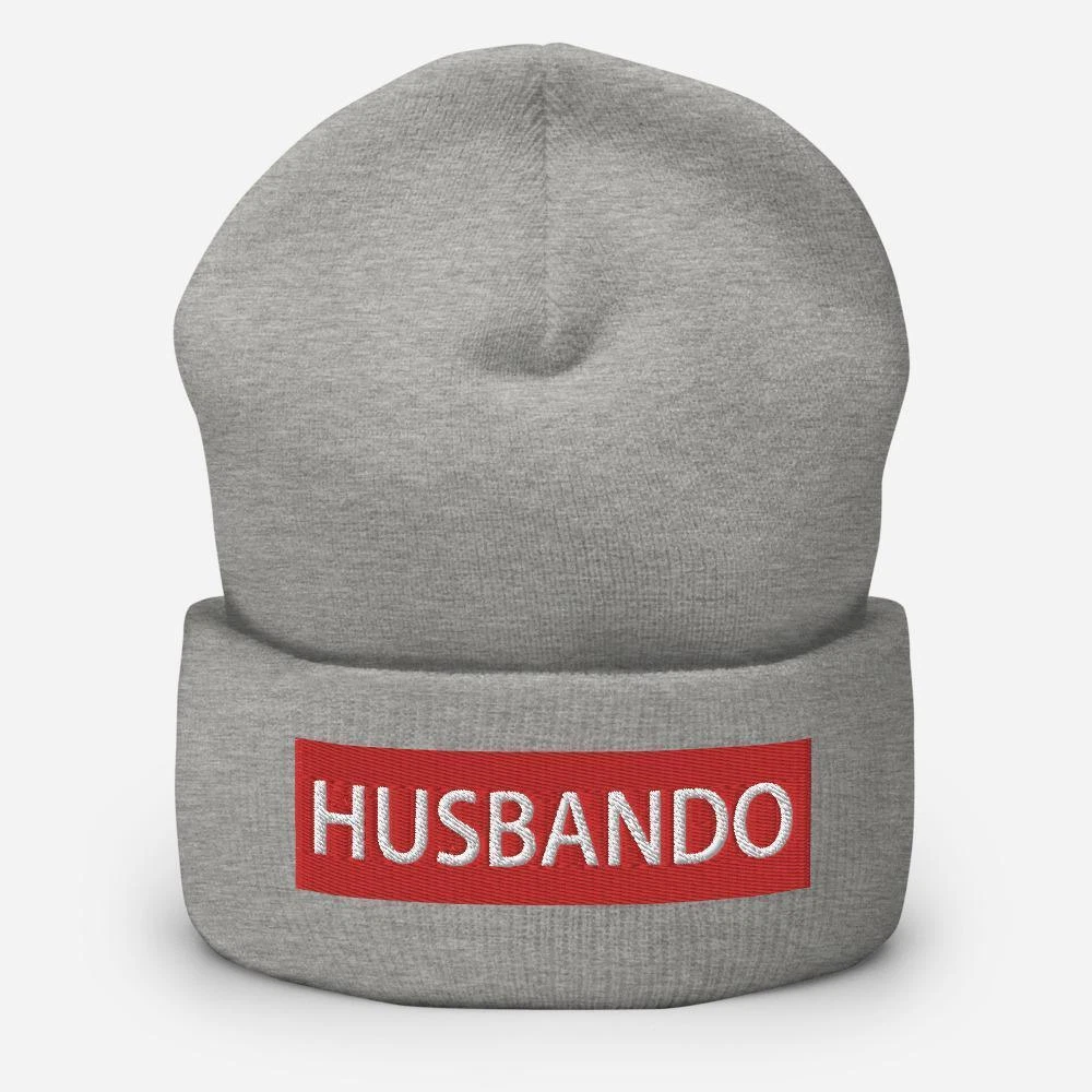 Husbando Anime Lover Embroidered Cuffed Beanie