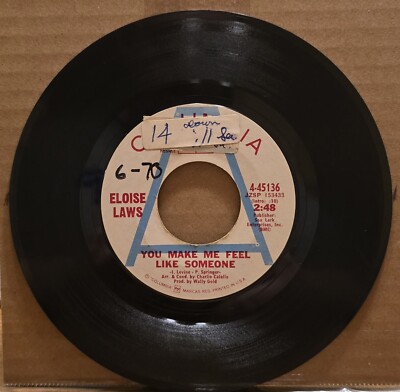ELOISE LAWS You Make Me Feel Like Someone/The Only Boy In My Life - Radio Copy