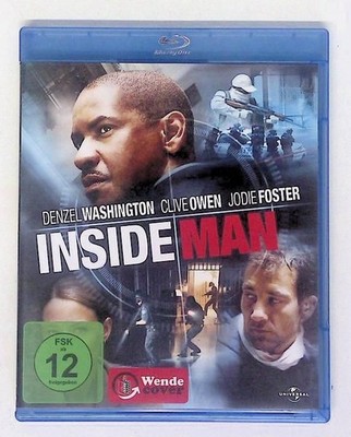 Inside Man [Blu-ray] Denzel Washington Clive Owen  und  Jodie Foster: