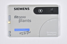 Vtg SIEMENS Victorinox Swiss Card Advertising Fitness for Plants! RARE