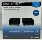 NETGEAR Nighthawk Advanced Whole Home Mesh WiFi 6 System (MK72) AX3000 Router