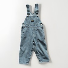 OshKosh B'gosh Denim Overall Blue Unisex Baby  Toddler Adjustable Straps 3T