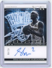 SHAI GILGEOUS-ALEXANDER 2024-25 PANINI NOIR EMBLAZONED AUTO /49 - ON CARD