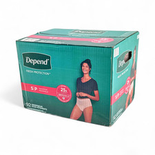 Depend Fresh Protection Adult Incontinence Underwear Women's Small - 92 Count