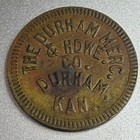 Kansas, Durham Mercantile & Hardware Brass Good For 10¢ Merchandise Token 121156 — photo 1