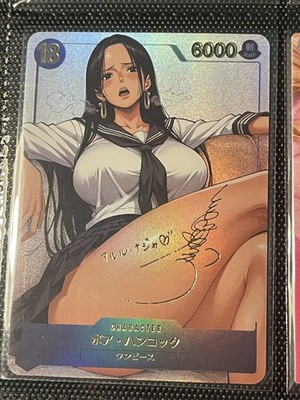 One Piece Goddess Boa Hancock Beauty #18 DIY Doujin Kawaii Art Holo Card