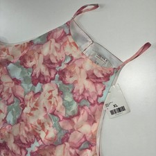 Forever 21 Contemporary Floral Short Dress Womens XL Pink Mint NWT Sleeveless