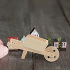 Mini Farm Wheelbarrow Models Miniature Garden Cart Toy Tiny Decorative