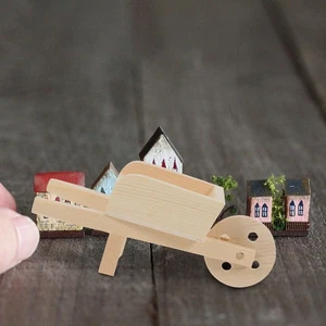 Mini Farm Wheelbarrow modèles Miniature Garden Panier Jouet Tiny décoratif