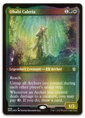 Ohabi Caleria (Foil Etched) #58 (NM) Dominaria United DMC Magic MTG