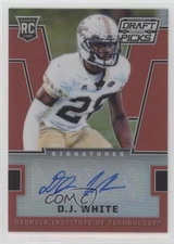 2016 Panini Prizm Collegiate Draft Picks Red DJ White #283 Rookie Auto RC