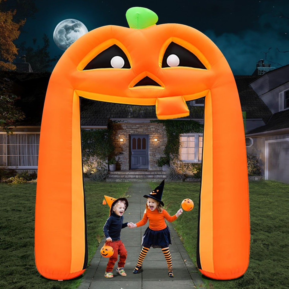10FT Halloween Inflatables Pumpkin Archway, Halloween Pumpkin ...