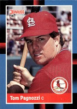 1988 Donruss #577b Tom Pagnozzi Baseball Card