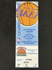 10-18-1994 Lakers @ Clippers Preseason Ticket - RCs Eddie Jones / Lamond Murray