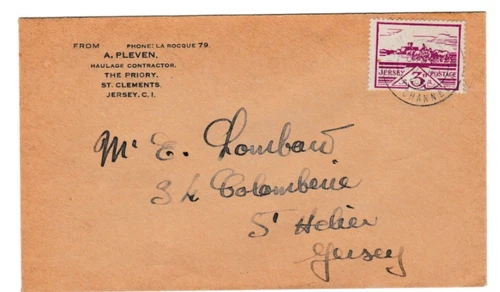 NS32 1943 GERMAN OCCUPATION OF JERSEY FIRST DAY OF ISSUE COVER 3d VIEW
