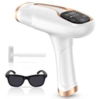 Laser Hair Removal Device Permanent Painless Light Wave Epilator White/Gold NEW
