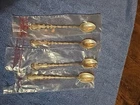 4- Gorham STRASBOURG Sterling Silver Iced Tea Spoons - 7-1/2” - 136g TW