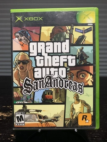 Grand Thief Auto San Andreas Xbox - Tested - CIB