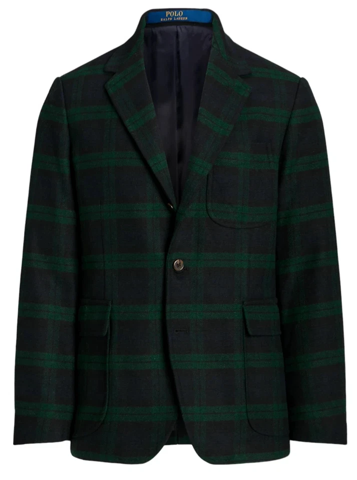 POLO RALPH Blackwatch Tartan Plaid Twill Modern Sport Coat Blazer Jacket NEW - Image 4 of 4