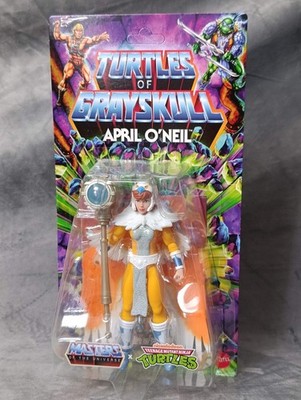 Tmnt Vs Grayskull MoTu April O'neil Mattel Ninja Turtle Figur Neu 