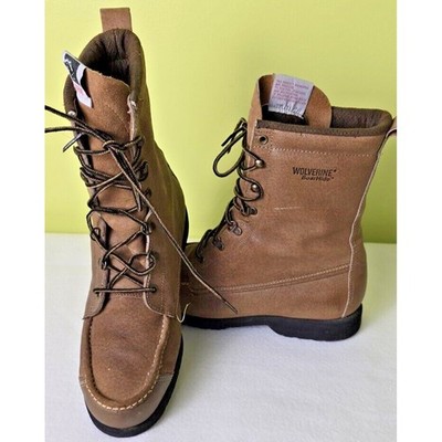 Vintage Wolverine Made In USA Boar Hide Men's Boots Boarhide Size 10 M Pigskin