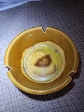 Vintage Maurices Of California Earthy Brown Ceramic Ashtray