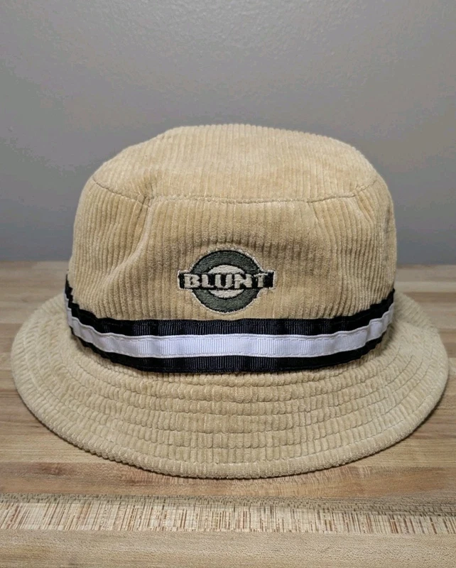 Vintage 90s Blunt Skateboards Corduroy Bucket Hat