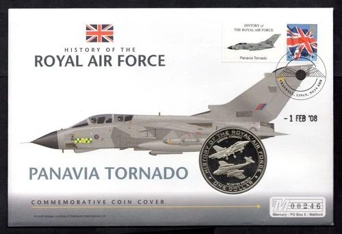 GB - 2008 History of the Royal Air Force Panavia Tornado PNC Coin Cover