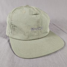 RVCA Polyester Hat Green Strap Adjustable Cap