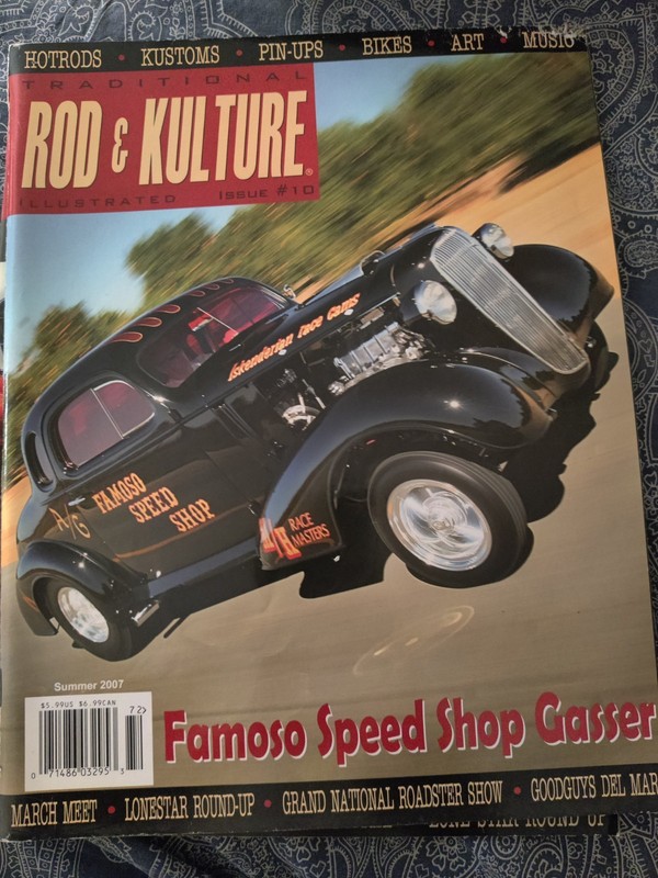 2011 TRADITIONAL ROD & KULTURE MAGAZINE #28 Greg Lazzerini Trojan T Gold Rush