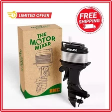 The Motor Mixer by HMC - Novelty Boat Motor Coffee Stirrer Wind-Up Outboard Mini