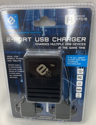 EZ  2- Port USB Charger For  Multiple Charging Systems.