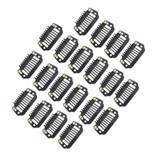 8-Teeth Snap Wig Hair Clips for Hair Extension 20 Pcs