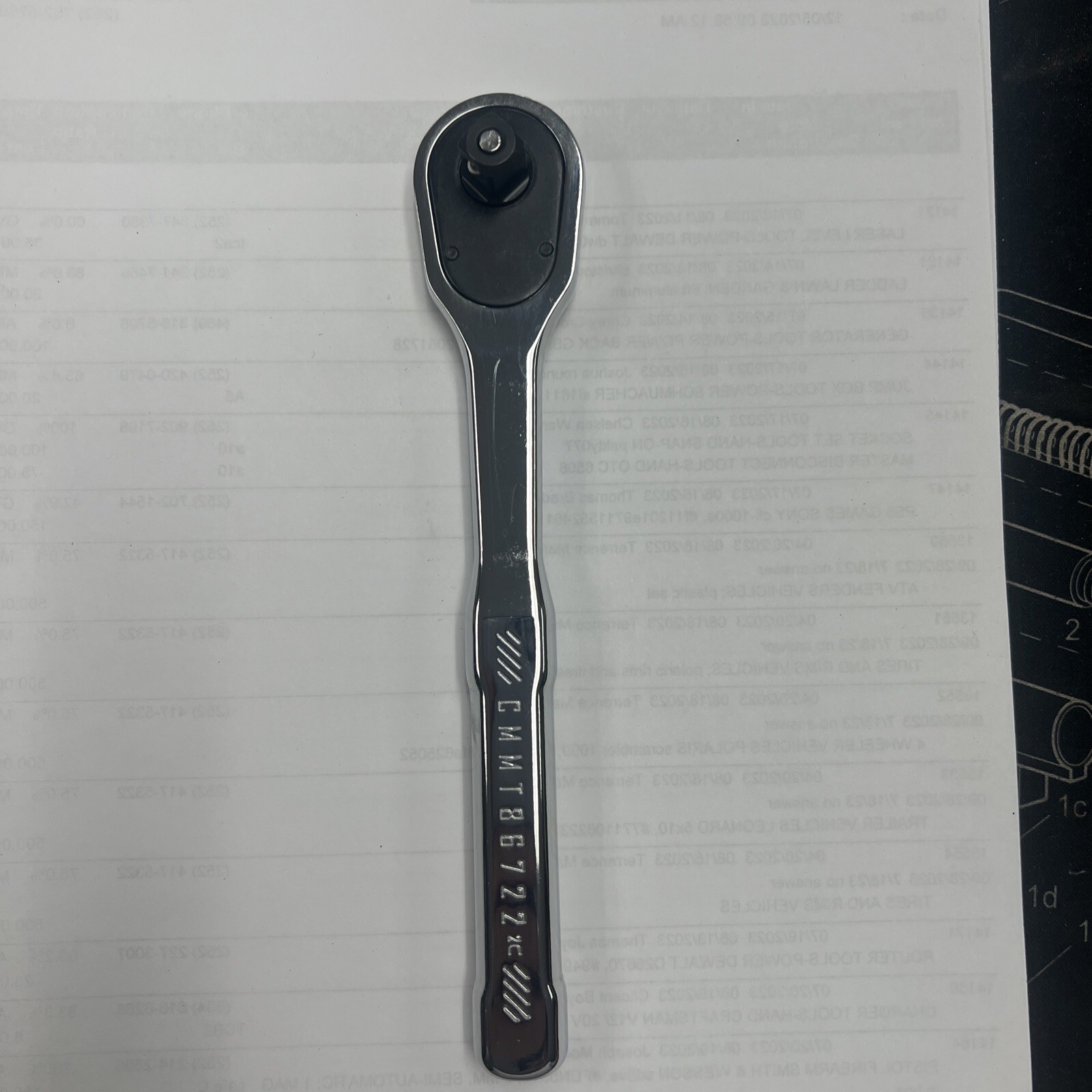 Craftsman 3/8" Inch Drive Quick Ratchet 72 Tooth Low Profile CMMT86722 ...
