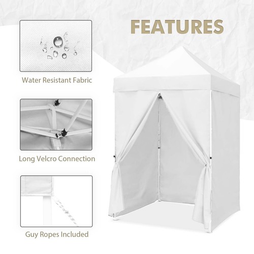 EAGLE PEAK 5x5 Small Pop up Portable Instant Canopy with 4-Side Wall Panels - Picture 29 of 90