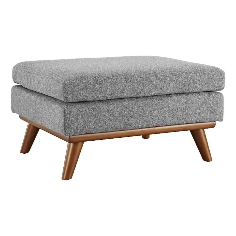 Otomana tapizada de tela de poliéster y madera Modway Engage en gris expectado Foto 2 de 4