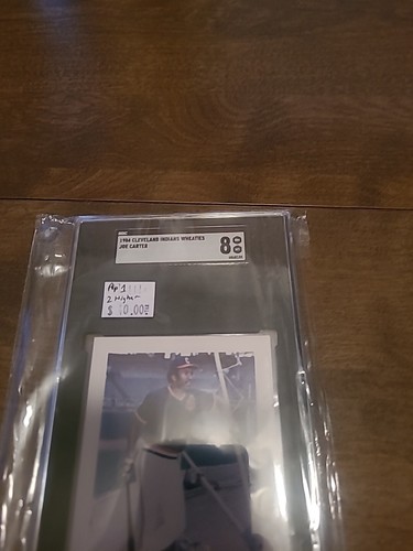 Nice 1984 Cleveland Indians Joe Carter Wheaties Rookie SGC 8 NM MT. POP 1. 2... - Picture 2 of 3