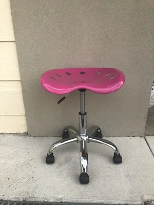 Adjustable Pink And Silver Desk Chair Office Chairs Gumtree