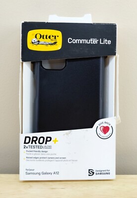 OtterBox Commuter Lite Series Case For Samsung Galaxy A12 - Black - 77-82848