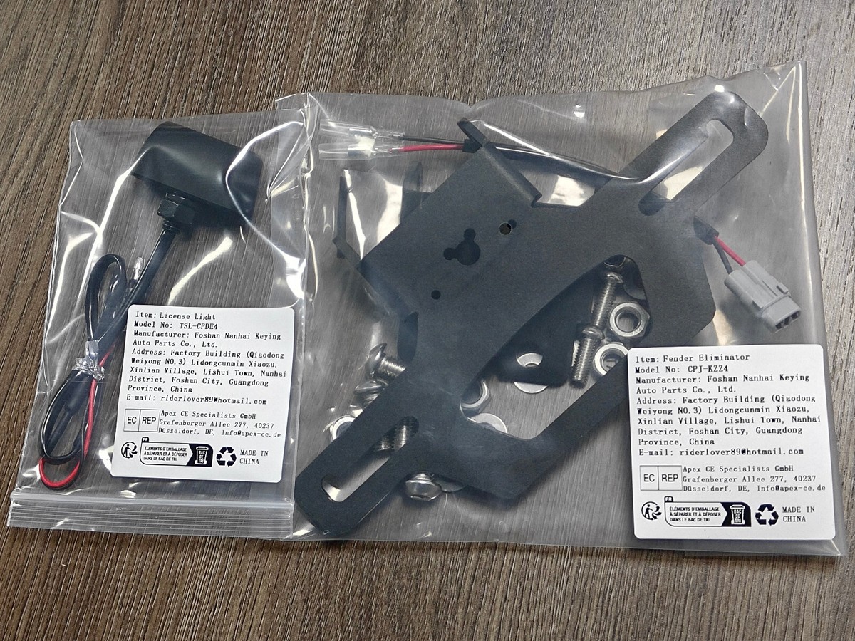 For Kawasaki Ninja ZX-25R ZX4R ZX-4RR LED Tail Tidy License Number