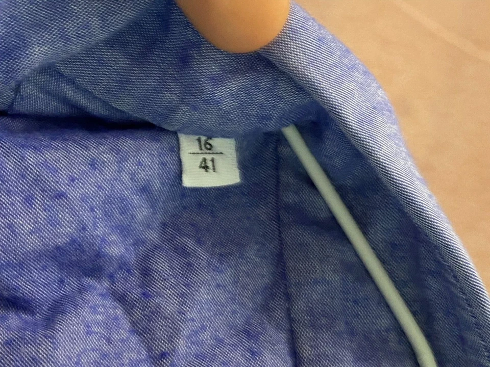 Camisa Kiton Napoli Muy Rara 750$RRP Talla L Azul Foto 4 de 4