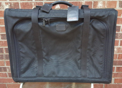 Tumi Black Suitcase Zip Luggage 26'' Nylon Carry NO WHEELS Vintage
