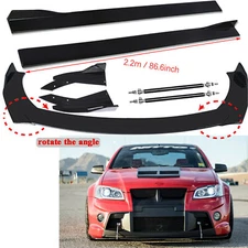 For Pontiac G8 G6 Front Bumper Lip Chin Spoiler Splitter Body Kit+Side Skirt
