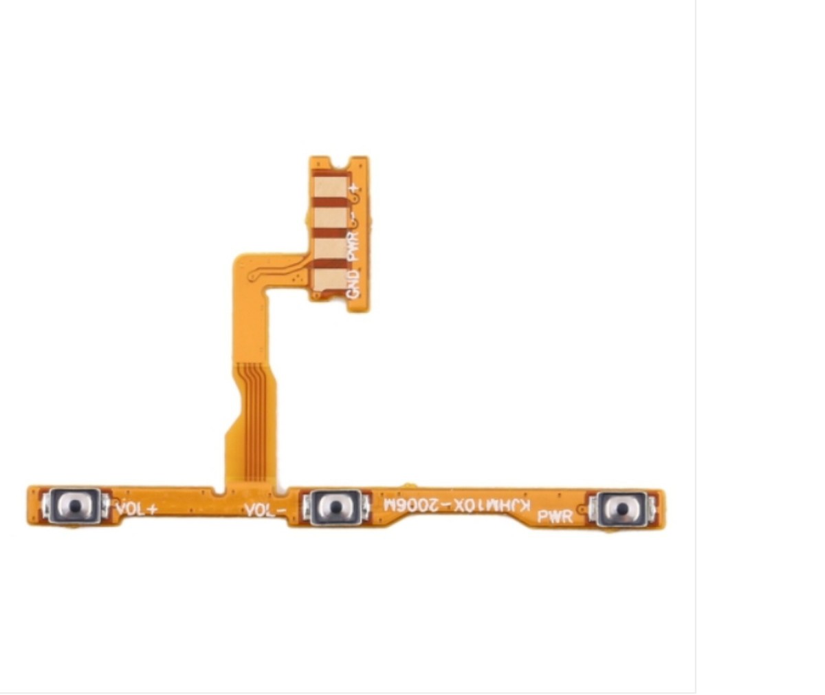 Cavo Flessibile Tasto Accensione E Volume Per Xiaomi Redmi Note 9S, Ricambio Generico Giallo