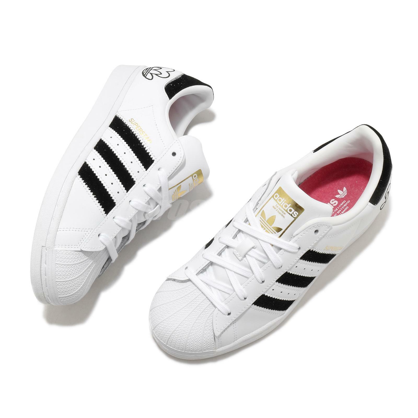 adidas Originals Superstar W Heart Logo White Black Gold Women Classic  FY4755 - Shopping.com