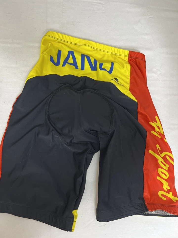 XX Pantalones Cortos de Bicicleta Grandes Jano Tri Sport Cojín de Asiento Multicolor Elastizado Campeón Foto 2 de 4