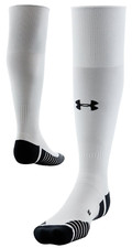 Under Armour, Performance Soccer Over The Calf Socks, White, Mens 7-8.5 .